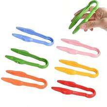 10pcs-Colorful Fine Motor Training Tool Clips: Pressure Head Tweezers, Colorful Clips, Plastic Tweezers, Used For Fine Motor Training Prop Clips (Random Color) - 10pcs-random Color - View 8