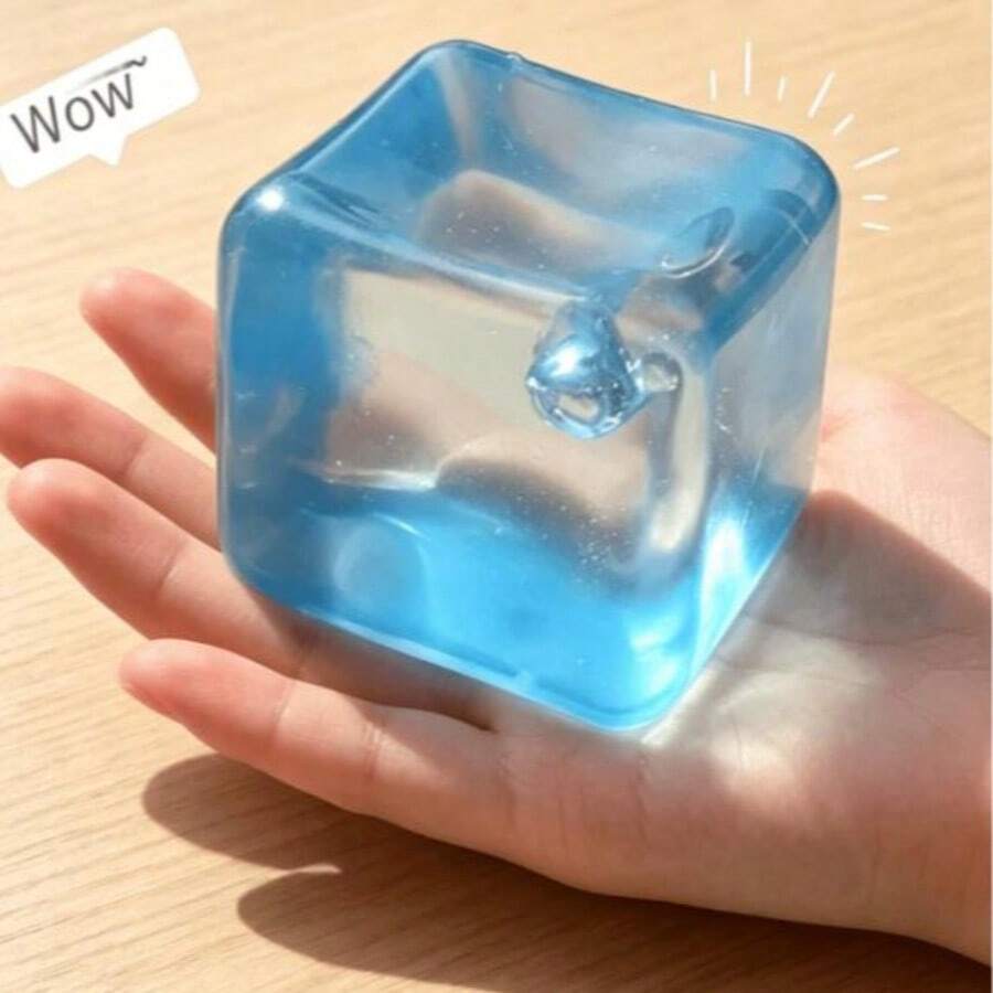 New Maltose Squeeze Toy, Water Cube Transparent Slow Rebound Toy, Office Home Party Decorations, Creative Holiday Birthday Gifts - Multicolor - View 1