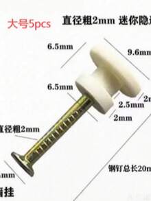 5/20/30pcs Heavy Duty Invisible Nail Hooks, No Drilling Required For Wall Mounting, Suitable For Hanging Frames, Home Photos, Artworks - White - View 13