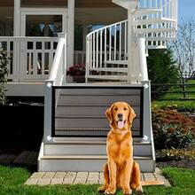 No-Drill Pet Fence Gate Mesh, Easy Installation Without Drilling, Suitable For Indoor And Outdoor Use. As A Partition Fence, Applicable For Doorways, Hallways, Balconies, Yards, Cats And Dogs, Dual-Purpose Protection, Easy Installation For Home And Yard, Thoughtful Gift For Pet Owners, Suitable For Dog And Cat Families, Can Be Given As A Housewarming Gift Or Pet-Themed Holiday Gift - Black - View 5