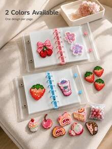 1pc Large Capacity Sticker Storage Organizer, Can Store Photos, Stickers, Cards, Bills, Invoices, 40 Capacity, File Organizer Album, Suitable For Classroom, Home, Office And Travel, Perler Beads - A - View 7