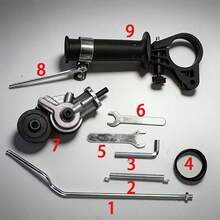 Heavy-Duty Electric Drill Cutting Attachment Set, Including Drill Chuck Adapter And Various Accessories; A Versatile, Quick-Cutting Tool Suitable For Sheet Metal Fabrication, Household, And Industrial Applications. Drill Not Included - A - View 11