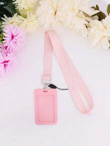 1pc Solid Color Lanyard, Suitable For ID Badge Holder, Keychain And Phone Strap, Perfect Gift For Teachers, Employees, Nurses And More - Multicolor - View 1