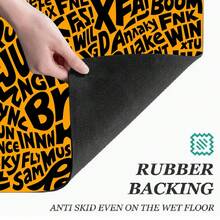 Alfombrilla de drenaje con estampado/Alfombrilla absorbente/Alfombrilla de secado para cafetera y vajilla - Protector de mesa de poliéster absorbente con respaldo de goma antideslizante, para decoración de encimera de cocina - Mantel individual para bar en casa y mesa de comedor - Multicolor - Ver 8