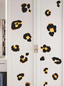 1pc Creative Leopard Print Kids Bedroom Living Room TV Background Home Decor Wall Sticker Self-Adhesive - Multicolor - View 6