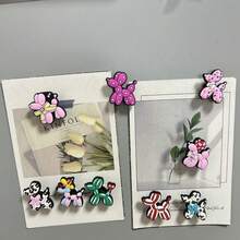 4/5/9 Cute Balloon Dog Fridge Magnets, Suitable For Refrigerator, Dishwasher, Cabinet, Bulletin Board, Etc., Multi-Purpose For Kitchen And Office, Ideal Holiday Gift - Multi-color - View 7