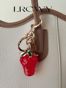 Women's Bag Charm Fashionable Cute Strawberry Design - Red - View 4