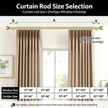 Gold Curtain Rods For Windows 28 To 48 Inch, Adjustable Curtain Rod Set With Brackets Easy Install, Decorative 5/8" Drapery Rod, Heavy Duty Curtain Rods For Bedroom, Kitchen, Living Room - Vintage Round Ball - Gold - View 6