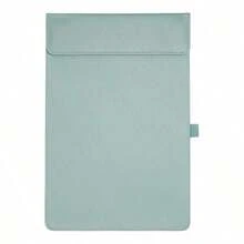 1pc A4 Leather Clipboard Meeting Pad Office Supplies A4 Folder Gold Foil Signature Board - Multi - View 13