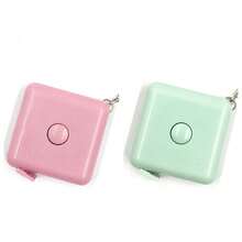 1pc Retractable Mini Tape Measure Keychain, Dual Scale For Body Measurement, Sewing & DIY, 1.5m, Suitable For Apartment, Back To School, Daily Use & Birthday Party, Random Color - Retractable Dual-scale Tape Measure - View 13