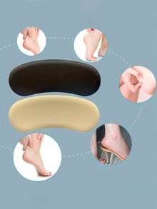 1/2/4/6/8/10 Pairs Invisible Self-Adhesive Heel Pads, Soft Sponge Anti-Friction Anti-Slip Heel Cushions, Adjustable Size Foot Care Protection Pads, Shoe Size Reducer Pads, Seamless Comfortable Heel Pads, Durable Shoe Repair Pads, Suitable For High Heels, Fashion Daily Office - Multicolor - View 5