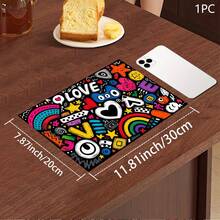 Printed Pattern Drainage Mat/Absorbent Mat/Drying Mat For Coffee Machine And Tableware - Absorbent Polyester Tabletop Protector With Rubber Non-Slip Backing, For Kitchen Countertop Decoration - Home Bar And Dining Table Placemat - Multicolor - View 9