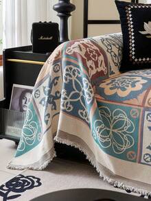 1 buah Sarung Sofa yang Dapat Dicuci Sepanjang Musim, Anti Selip, Tahan Noda, Ramah Hewan Peliharaan, Anti Debu, Pelindung Sofa Tahan Goresan Kucing, Gaya Bohemian, Sempurna untuk Dekorasi Rumah - MultiWarna - View 6