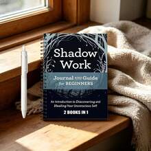 4/3/2/1pc 2-In-1 Shadow Work Journal & Guide, Spiral Bound Guided Shadow Work Exercise Notebook For Beginners, Explore And Heal Your Subconscious Self, Essential Mental Health & Spiritual Self-Care Workbook - Multiple Styles - View 2