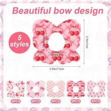 10/5/2pcs Bowknot Sensor Covers For G7, 5 Styles Cute Bowknot CGM Overpatch Waterproof Breathable Adhesive Patches Monitor Sensor Stickers Accessories Compatible With G7 - View 2