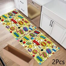 Printed Pattern Drainage Mat/Absorbent Mat/Drying Mat Coffee Machine Tableware Drying Mat - Absorbent Polyester Desktop Protector Mat With Rubber Non-Slip Backing, For Kitchen Countertop Decoration - Home Bar And Dining Table Placemat - Multicolor - View 11
