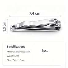 Gunting Kuku Lurus, Gunting Kuku Besar dari Baja Tahan Karat dengan Kikir Kuku Terintegrasi, Pemotong Kuku, Gunting Manikur Salon, Pemangkas Kuku, Alat Perawatan Tangan dan Kaki, Alat Manikur, Kikir Kuku dan Pemangkas Kuku, Cocok untuk Kuku Keras, untuk Rumah, Perjalanan, dan Salon. - A - View 7