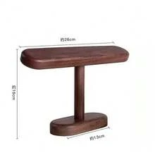Rubber Wood Watch Holder Home Entryway Countertop Display Organizer Storage Rack Jewelry Bracelet Stand - Brown - View 8