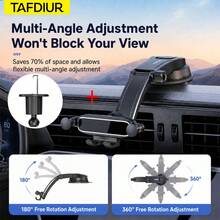 TAFDIUR Car Phone Holder Set, Suction Cup Base + Air Vent Base, 360° Rotating Anti-Shake Adjustable Car Phone Mount - Multicolor - View 6