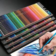 Professional Oil-Based Colored Pencil Set, 18/36/48 Colors, Drawing Tools, Portable Design, Fashionable Pencil Case, Durable Shell, High-Quality Pencils, Colored Pencil Set, Artist Pencils, Ideal For Students, Teachers, Painters And Hobbyists - Sets - View 1