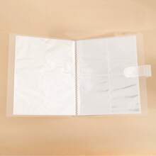 160-Pocket Trading Card Collector Album, 4-Pocket Card Storage Album, Matte PP Cover With Snap Closure, Large Capacity Card Organizer - Transparent - View 9