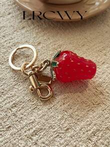 Women's Bag Charm Fashionable Cute Strawberry Design - Red - View 2