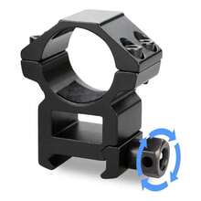 High-Profile 22mm Tactical Scope Mount - Black - View 4