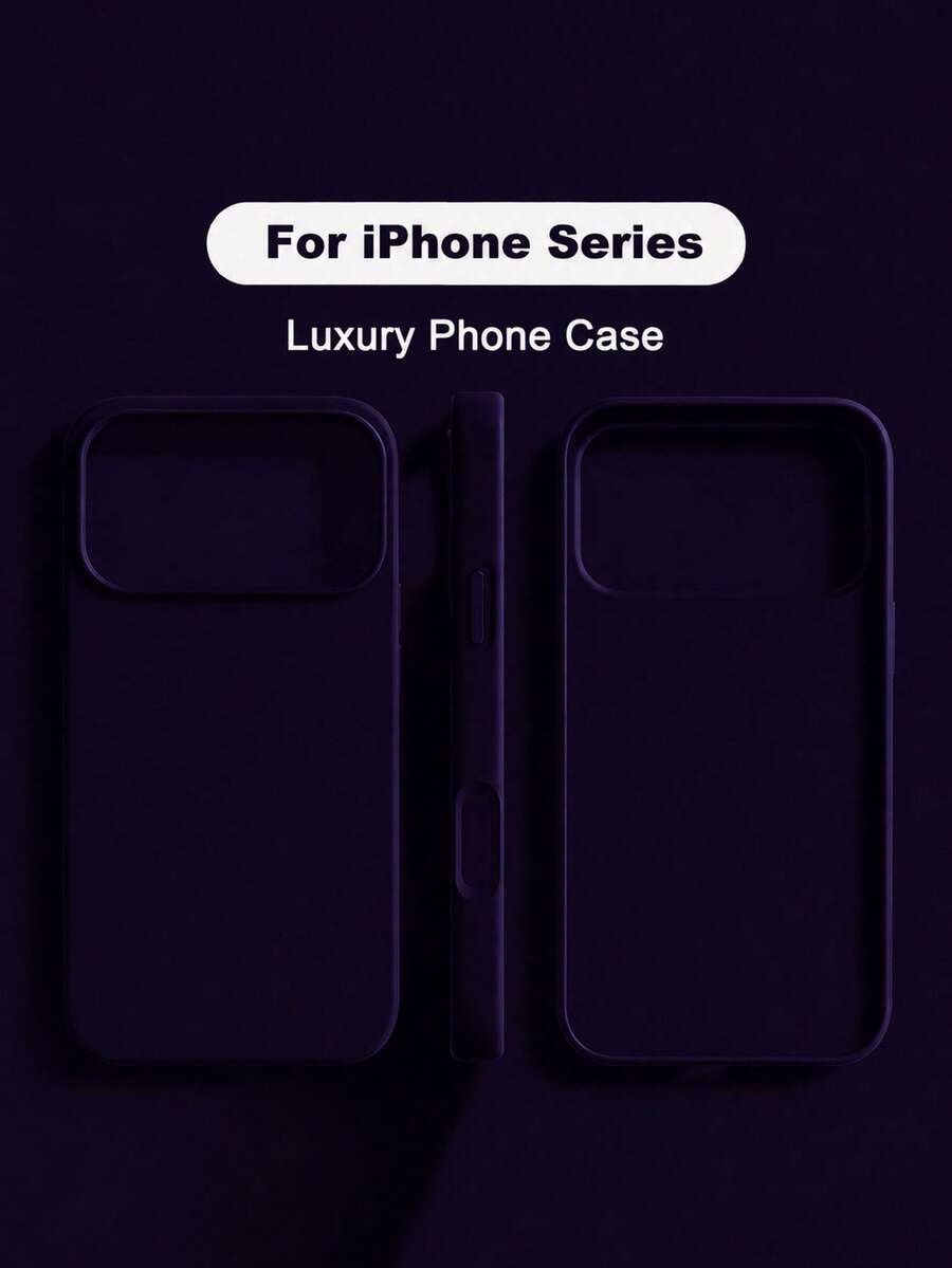 VRNOEI 深紫色全包覆柔軟手機殼,相容 iPhone 17、17 Air、17 Pro、17 Pro Max,防摔防刮,相容 iPhone 13、11、12、16 Pro Max、15、14 Plus - 深紫色 - 查看 1