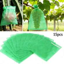 15pcs Fruit Protection Bags, Plant Covers, Bird & Insect Protection Netting, Suitable For Garden Crops Like Tomatoes, Grapes, Apples, Reusable Protection Bags - A - View 8