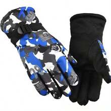 1 Pair Winter Warm Gloves, Thermal Lined & Thickened, Cold-Proof & Warm, Unisex, Suitable For Outdoor Cycling, Skiing - Multicolor - View 13