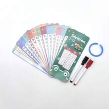 15pcs Multiplication And Division Flash Cards From 0 To 12 – Math Education Cards For Children 3 Years And Older, Reusable Teaching Materials, Suitable For Homeschooling And Early Education - A - View 11