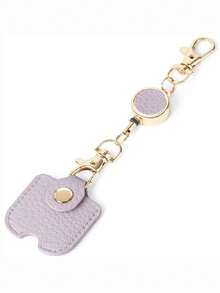 1pc Retractable PU Leather Keychain Protective Cover, Creative Key Ring Decorative Accessory, Bag Charm, Suitable For Friends, Family, Valentine's Day Gift, Birthday Gift, Holiday Gift, Party Favor - Multicolor - View 16