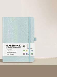 1pc Starry Sky Color Strap Notebook, PU Soft Leather Cover, Suitable For Home Office, Business Meetings, Back To School Note Taking, Essential Notebook For Student Writing And Recording - Notebook - View 7