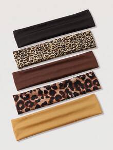 4Pcs Solid Color Sports Headbands, Classic Solid Color Headbands Suitable For Daily Yoga, Workout Or Busy Time To Secure Hair - Fit For Girls - Multicolor - View 1
