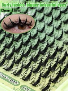320簇假睫毛 12-18mm 自然款，多款可選包括纖細、動漫、娃娃款，含睫毛膠、密封劑、鑷子、睫毛刷，適合日常佩戴與Cosplay - 彩色 - 查看 7