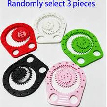 3pcs Drawing Tools, Multi-Functional Gear Drawing Ruler, Just Simple Rotation To Draw Endless Variety Of Patterns And Curved Designs. Creative Tool For Adult Journaling And Decorative Painting - A - View 9