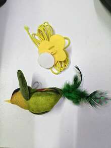 Pet Cat Toy Teaser Wand Realistic Sound-Making Parrot Self-Entertainment Boredom Relief Cat Toy - Multicolor - View 7