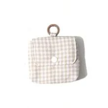 1pc Simple And Portable Fabric Checkered Zero Wallet Earphone Coin Storage Bag Candy Series Mini Aunt Towel Small Bag Sanitary Towel Storage Bag - Multicolor - View 10