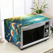 1件裝微波爐防塵罩，家用烤箱架防塵罩，可水洗防塵罩，家用食品機防塵罩，廚房收納櫃防塵防污罩 - 素色 - 查看 16