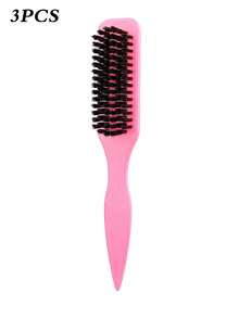Leopard Print Edge Control Brush, Professional Hair Comb, Suitable For Smooth Ponytails And Buns, Pointed Tail Styling Tool, Suitable For Flyaways And Hair Wax Sideburns - Multicolor - View 27