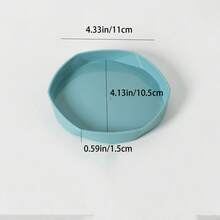 1pc Thickened Plastic Resin Flower Pot Tray Base Pad Round Water Catching Tray Flower Pot Holder Succulent Color Palette - 1pcs - View 3