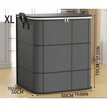 Thickened Black Mesh Storage Bag, Transparent Large Foldable Clothing & Bedding Storage Bag, Dorm Essentials, Suitable For Blankets, Bedding, Wardrobe, Underbed And Dorm Storage, Ideal For Moving, Laundry And Space-Saving Room Organization - Multicolor - View 11