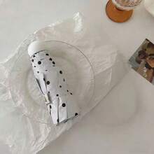 Polka Dot Small Capsule Black Vinyl Sun Protection UV-Blocking Outdoor Portable Foldable Compact Pocket Umbrella - Polka Dot Capsule Umbrella - View 1