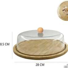 Cake Lid Transparent Cover Bread Dessert Baking Tray Cover Afternoon Tea Display Item Hotel Coffee Western Food Display Plating - View 6