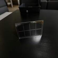 Black Acrylic Card Display Stand, Anime Collection Cards, Celebrity Photos, Personal Portrait Photo Frame, Desktop Display Frame, Card Area Size 6.4*8.9cm - Black - View 18
