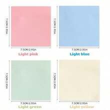 Morandi Color Self-Adhesive Sticky Notes, 7.5 X 7.5cm (3 X 3in), Suitable For Home, Office, Notebook, 50 Sheets Per Pad, School Supplies - one-size - View 7