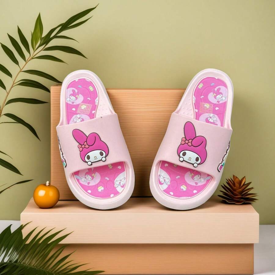 Sandal Musim Panas untuk Bayi & Anak-anak, PVC Lembut Anti Selip Tahan Air, Sandal Pantai Kartun Lucu, Untuk Anak Laki-laki dan Perempuan, Hadiah Ulang Tahun - Berwarna merah muda - View 1
