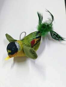 Pet Cat Toy Teaser Wand Realistic Sound-Making Parrot Self-Entertainment Boredom Relief Cat Toy - Multicolor - View 8