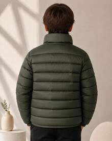 Tween Boys Jackets - Army Green - View 5