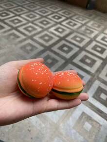 2pcs Realistic Mini Hamburger Stretchable Quick Rebound Burger, Cake Decoration Model Novelty Toy - Multicolor - View 11
